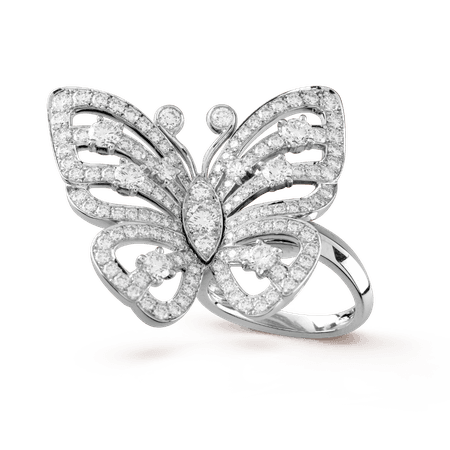 Flying Butterfly Between the Finger ring - VCARA13500- Van Cleef & Arpels