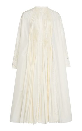 Pleated High-Neck Long Sleeve Midi Dress By Jil Sander | Moda Operandi