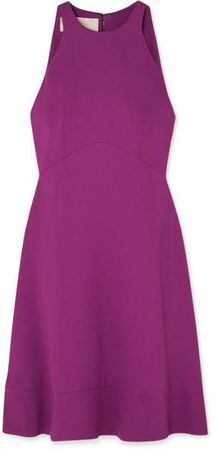Stretch-crepe Mini Dress - Purple