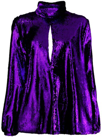 Racil Sequin Embroidery Top RS9T3FCHER Purple | Farfetch