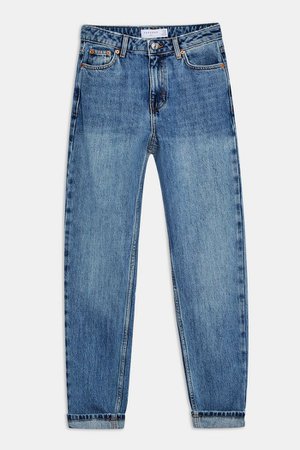 Mid Blue Wash Mom Jeans | Topshop