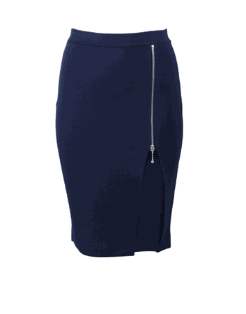 Navy Blue Pencil Skirt