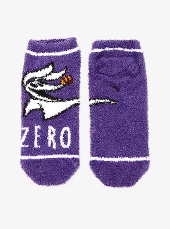 The Nightmare Before Christmas Zero Fuzzy No-Show Socks