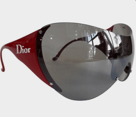 red/maroon dior sunglasses
