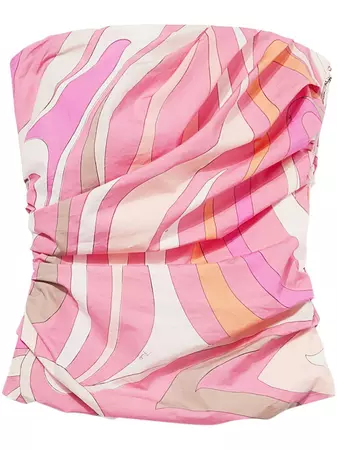 PUCCI abstract-print Cotton Top - Farfetch