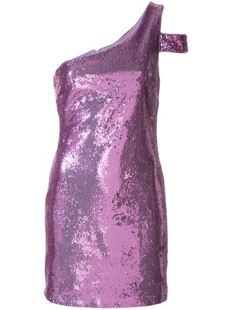 Purple Likely Sequinned One-Shoulder Dress | Farfetch.com