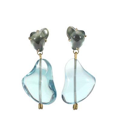 Clip-on drop earrings