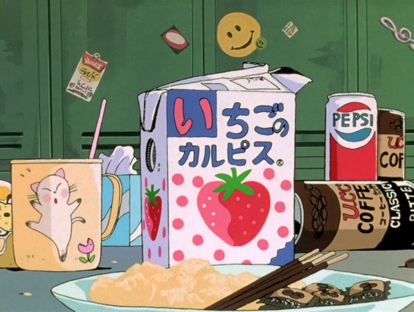 ‏ً Aesthetic anime, Food