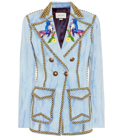 Embellished denim jacket