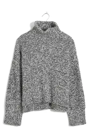 Madewell Marl Wide Rib Turtleneck Sweater | Nordstrom