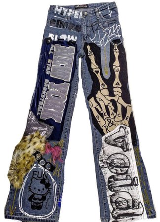 graffiti jeans