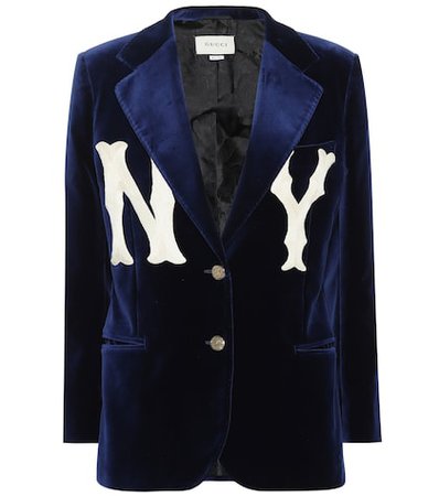 NY Yankees velvet blazer