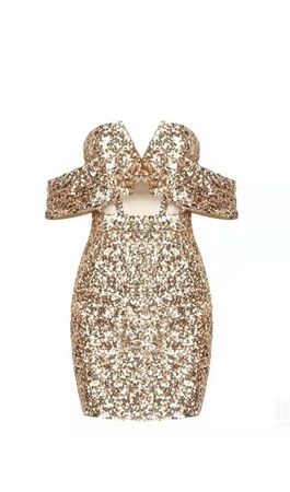 Gold luxury Dress