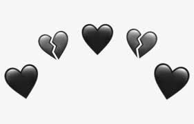 heartbreak emoji black - Google Search