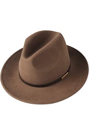 EINSKEY Fedora Hats with Belt Buckle Unisex Wide Brim Cotton Panama Trilby Hat Brown: Amazon.ca: Clothing & Accessories