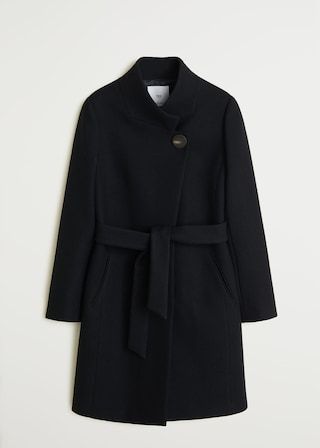 Belted wool coat - Women | Mango USA