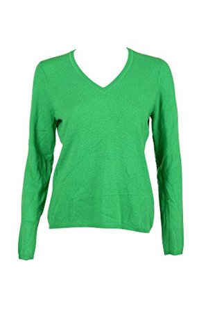 green cashmere sweater