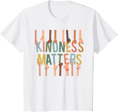 Kindness Matters Anti-Bullying Diversity Inclusion T-Shirt : Clothing, Shoes & Jewelry