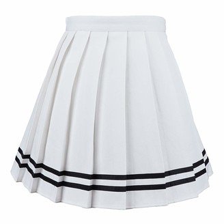 white tennis / pleated skirt