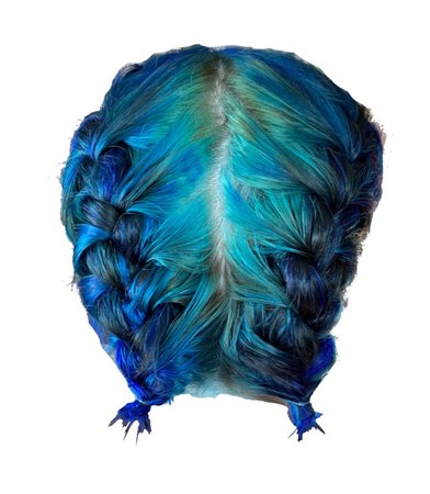blue braids