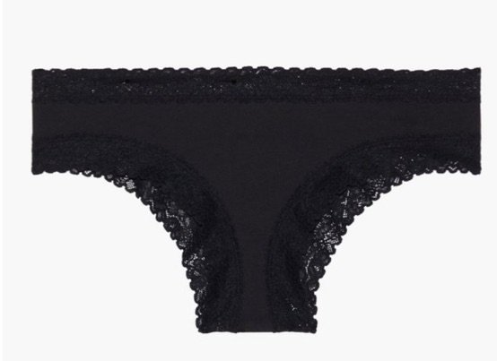 simple black panties