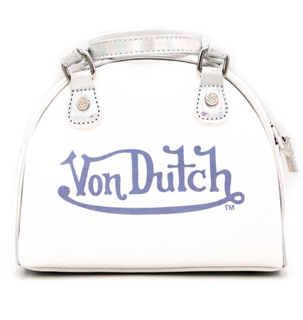 Von Dutch Hologram/White Bowling Bag