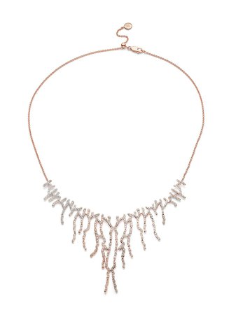 Shop Monica Vinader Riva Waterfall Cocktail Diamond necklace with Express Delivery - FARFETCH