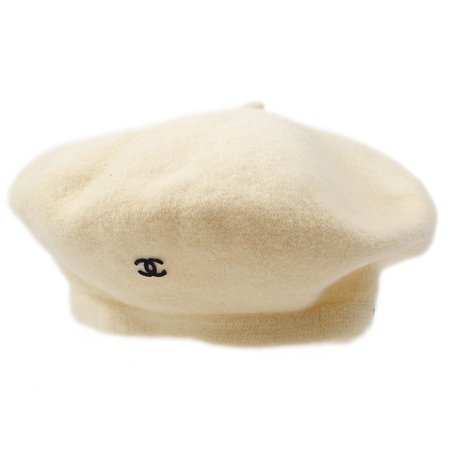CHANEL 1998 Ivory Cashmere Hat Beret – AMORE Vintage Tokyo