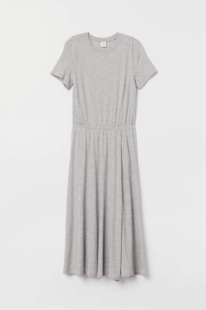Jersey Wrap Dress - Gray