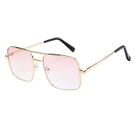 UROSA Women Men Vintage Retro Glasses Unisex Fashion Oversize Frame Sunglasses Eyewear at Amazon Men’s Clothing store: