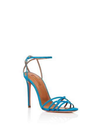 blue aquazzura heels