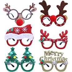 Amazon.com: CCINEE 6pcs Merry Christmas Glasses Frames Costume Eyeglasses without Lenses for Kids Christmas Party Favor Black Friday Supplies : Home & Kitchen