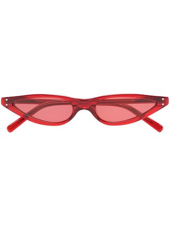 George Keburia Red Cat Eye Sunglasses GKS02 | Farfetch