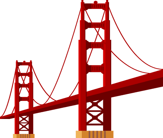 golden gate bridge clipart - Google Search