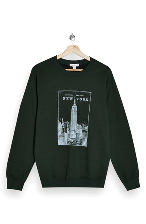 Topshop Chrysler Building Graphic Sweatshirt | Nordstrom