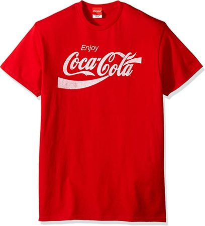 Amazon.com: Coca-Cola Camiseta de manga corta para hombre de los años 80, Rojo : Ropa, Zapatos y Joyería