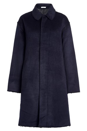 Cashmere Coat with Distressed Trims Gr. M
