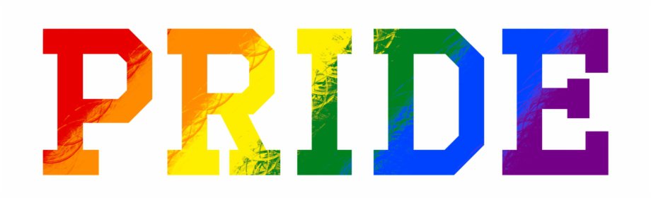 Lgbtq Rainbow Colored Pride Text Print - Pride Text Rainbow | Transparent PNG Download #1789429 - Vippng
