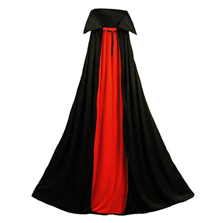 Amazon.com: 48" Fully Lined Deluxe Vampire Cape ~ Halloween Costume Accessory: Clothing