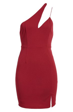 Lulus Poised to Party One-Shoulder Cutout Cocktail Minidress | Nordstrom