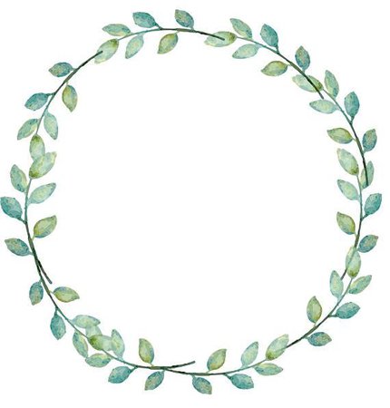 Greenery Clipart Leafy Wreath Laurel Greenery Wreath | Etsy
