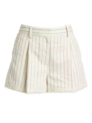Rag & Bone Millie Pinstripe Cotton Shorts