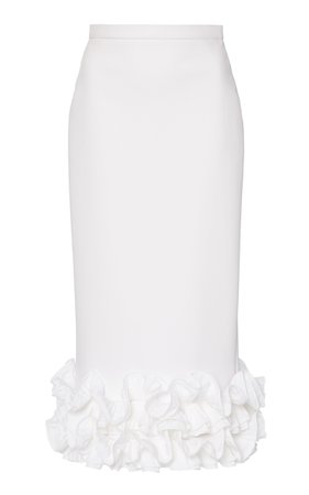 Pagaia Ruffled Cotton-Jersey Midi Skirt by Max Mara | Moda Operandi