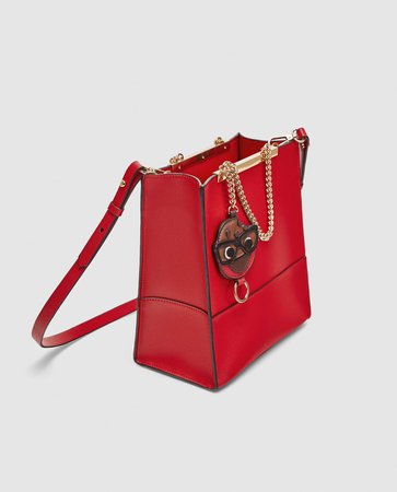 MINI TOTE BAG WITH COOKIE PENDANT - View all-BAGS-WOMAN | ZARA United Kingdom