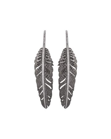 Michael Aram Large Feather Drop Earrings