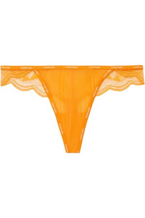 Calvin Klein Underwear | Stretch-lace thong | NET-A-PORTER.COM
