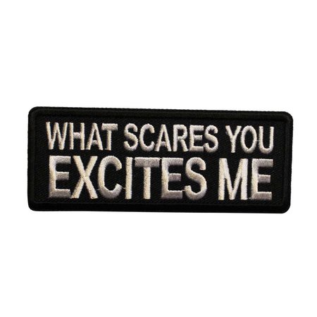 What Scares You Excites Me Iron On Patch Officially Licensed | Etsy