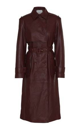 Pirello Trench Coat-Leather by Remain | Moda Operandi