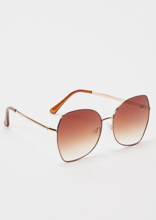 Brown Ombre Oversized Sunglasses | Accessories | rue21