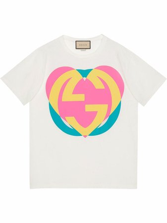 Gucci Interlocking G heart-print T-shirt - Farfetch